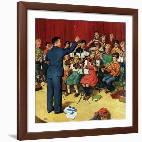 "School Orchestra", March 22, 1952-Amos Sewell-Framed Giclee Print