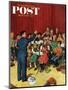"School Orchestra" Saturday Evening Post Cover, March 22, 1952-Amos Sewell-Mounted Giclee Print