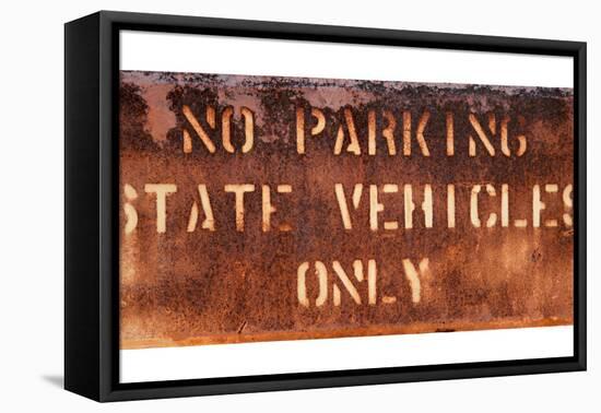 School Parking Sign-Mr Doomits-Framed Stretched Canvas