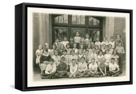 School Picture Day-null-Framed Stretched Canvas
