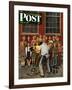 "School Pictures," Saturday Evening Post Cover, June 15, 1946-Stevan Dohanos-Framed Giclee Print