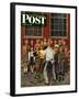 "School Pictures," Saturday Evening Post Cover, June 15, 1946-Stevan Dohanos-Framed Giclee Print