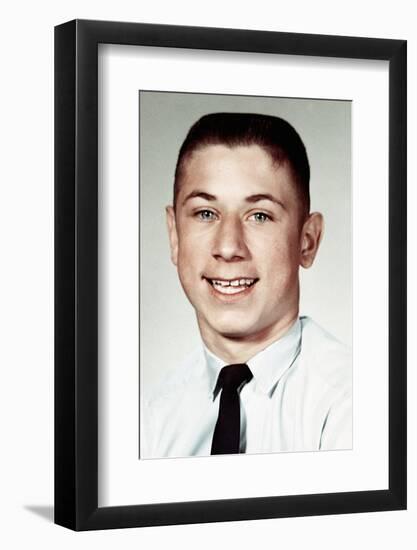 School Portrait of 14 Year Old Boy, Ca. 1966-null-Framed Photographic Print