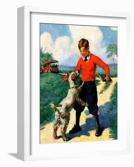 "School's Out,"June 1, 1930-Ray C. Strang-Framed Giclee Print