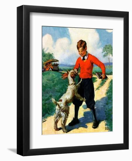 "School's Out,"June 1, 1930-Ray C. Strang-Framed Giclee Print