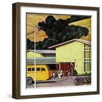 "School's Out", June 21, 1958-John Falter-Framed Giclee Print