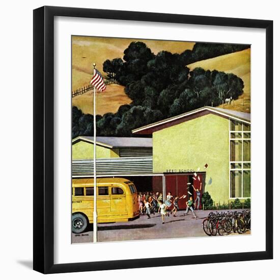 "School's Out", June 21, 1958-John Falter-Framed Giclee Print