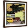 "School's Out", June 21, 1958-John Falter-Framed Giclee Print