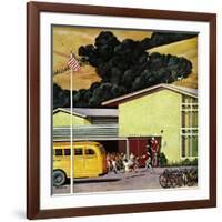 "School's Out", June 21, 1958-John Falter-Framed Giclee Print