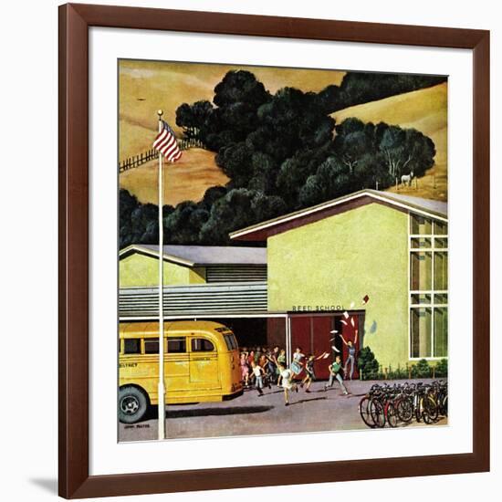 "School's Out", June 21, 1958-John Falter-Framed Giclee Print