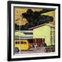 "School's Out", June 21, 1958-John Falter-Framed Giclee Print