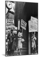 School Segregation Protestors Archival Photo Poster-null-Mounted Poster