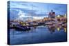 School Ship in Harbour at Dusk, Gothenburg, Sweden, Scandinavia, Europe-Frank Fell-Stretched Canvas