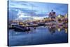 School Ship in Harbour at Dusk, Gothenburg, Sweden, Scandinavia, Europe-Frank Fell-Stretched Canvas