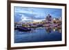 School Ship in Harbour at Dusk, Gothenburg, Sweden, Scandinavia, Europe-Frank Fell-Framed Photographic Print