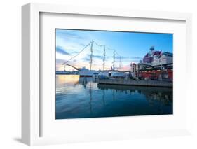 School Ship in Harbour at Dusk, Gothenburg, Sweden, Scandinavia, Europe-Frank Fell-Framed Photographic Print