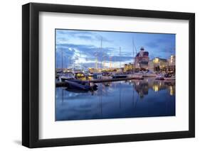 School Ship in Harbour at Dusk, Gothenburg, Sweden, Scandinavia, Europe-Frank Fell-Framed Photographic Print