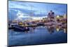 School Ship in Harbour at Dusk, Gothenburg, Sweden, Scandinavia, Europe-Frank Fell-Mounted Photographic Print