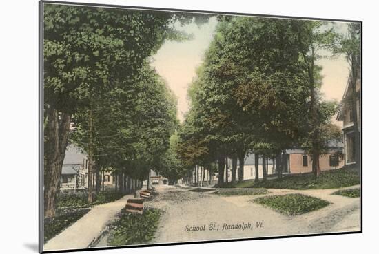 School Street, Randolph, Vermont-null-Mounted Art Print