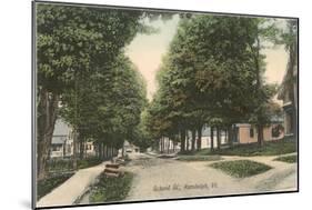 School Street, Randolph, Vermont-null-Mounted Art Print
