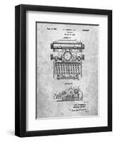 School Typewriter Patent-Cole Borders-Framed Art Print