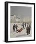 School Yard Sliding-Peter Szumowski-Framed Giclee Print