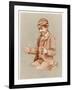 Schoolboy Playing Cat's Cradle-null-Framed Art Print