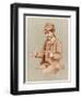Schoolboy Playing Cat's Cradle-null-Framed Art Print