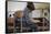 Schoolchild Placing Books in Desk-William P. Gottlieb-Framed Stretched Canvas