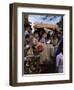 Schoolchildren in Cycle Rickshaw, Aleppey, Kerala State, India-Jenny Pate-Framed Photographic Print