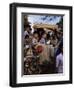 Schoolchildren in Cycle Rickshaw, Aleppey, Kerala State, India-Jenny Pate-Framed Photographic Print