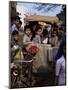 Schoolchildren in Cycle Rickshaw, Aleppey, Kerala State, India-Jenny Pate-Mounted Photographic Print