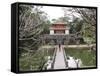 Schoolgirl Walking Through Temple Garden, Vietnam, Indochina, Southeast Asia, Asia-Purcell-Holmes-Framed Stretched Canvas