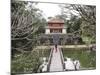 Schoolgirl Walking Through Temple Garden, Vietnam, Indochina, Southeast Asia, Asia-Purcell-Holmes-Mounted Photographic Print