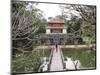 Schoolgirl Walking Through Temple Garden, Vietnam, Indochina, Southeast Asia, Asia-Purcell-Holmes-Mounted Photographic Print