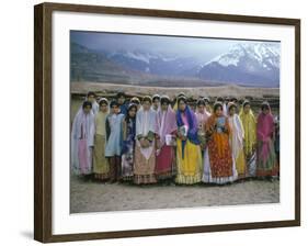 Schoolgirls, Boyerahmad Tribe, Iran, Middle East-Robert Harding-Framed Photographic Print