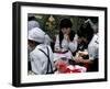 Schoolgirls Eating Packed Lunch, Bento, Kagoshima Park, Japan-Gavin Hellier-Framed Photographic Print