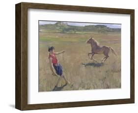 Schooling the Pony, 1929-Sir John Lavery-Framed Giclee Print