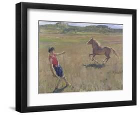 Schooling the Pony, 1929-Sir John Lavery-Framed Giclee Print