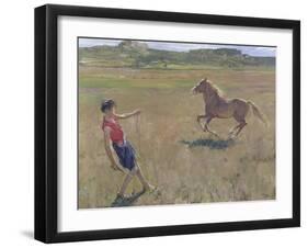 Schooling the Pony, 1929-Sir John Lavery-Framed Giclee Print