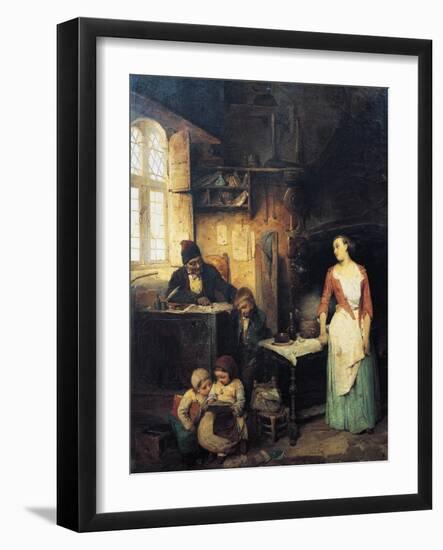 Schoolmaster, 1855-Gerolamo Induno-Framed Giclee Print