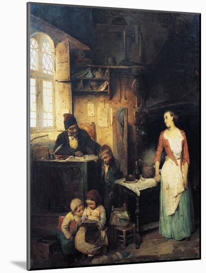 Schoolmaster, 1855-Gerolamo Induno-Mounted Giclee Print