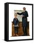 "Schoolmaster" or "First in his Class", June 26,1926-Norman Rockwell-Framed Stretched Canvas