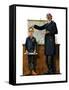 "Schoolmaster" or "First in his Class", June 26,1926-Norman Rockwell-Framed Stretched Canvas