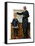 "Schoolmaster" or "First in his Class", June 26,1926-Norman Rockwell-Framed Stretched Canvas