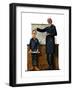 "Schoolmaster" or "First in his Class", June 26,1926-Norman Rockwell-Framed Giclee Print