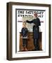 "Schoolmaster" or "First in his Class" Saturday Evening Post Cover, June 26,1926-Norman Rockwell-Framed Giclee Print