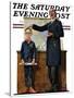 "Schoolmaster" or "First in his Class" Saturday Evening Post Cover, June 26,1926-Norman Rockwell-Stretched Canvas