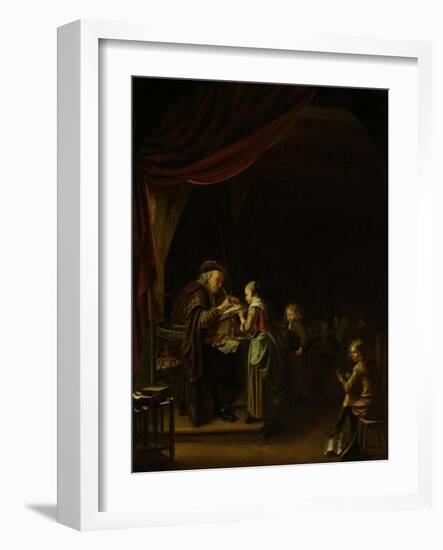 Schoolmaster-Jan Adriaensz van Staveren-Framed Art Print