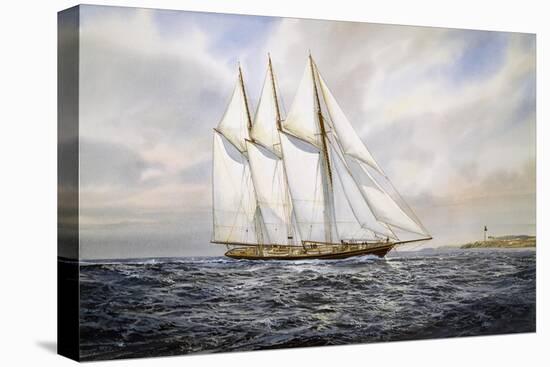 Schooner "Atlantic"-Jack Wemp-Stretched Canvas